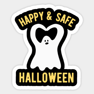 Happy and Safe Halloween Ghost Sticker